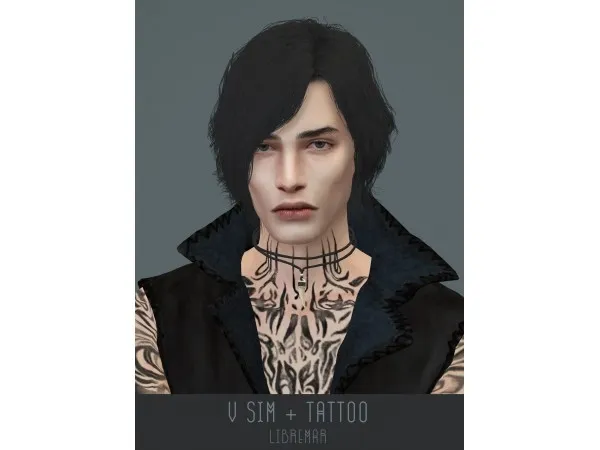 V sim + tattoo by libre-mar