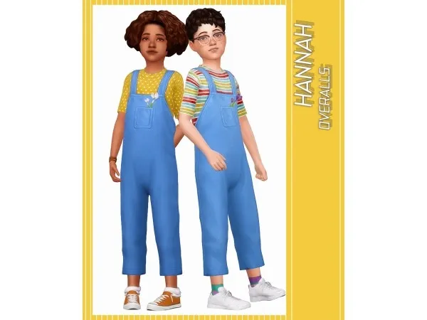 Maxis Match clumsyalienn HANNAH OVERALLS by simsfinds - The Sims 4 Custom Content