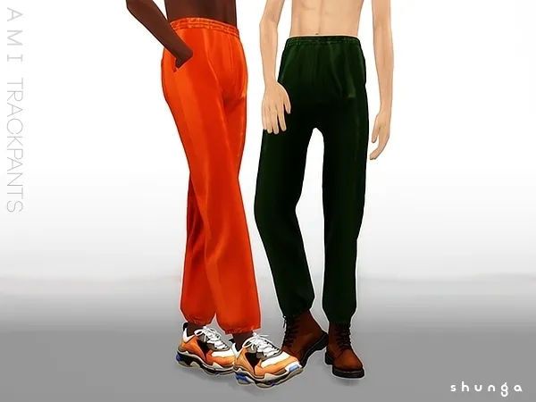 Alpha SHUNGA AMI Trackpants by shunga - The Sims 4 Custom Content