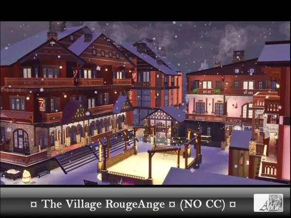 Alpha Winter Vacancy The Village RougeAnge by tsukasa31 - The Sims 4 Custom Content