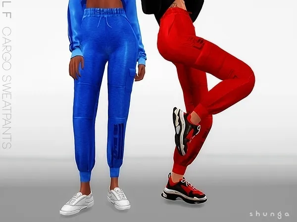 Alpha SHUNGA LF Cargo Sweatpants by shunga - The Sims 4 custom content