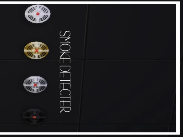 Alpha Luxury Smoke Detector by thesimsresource - The Sims 4 Custom Content