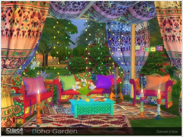 Alpha Boho Garden by thesimsresource - The Sims 4 Custom Content