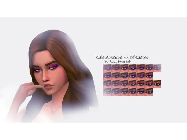 Maxis Match sagittariahx Kaleidoscope Eyeshadow by simsfinds - The Sims 4 Custom Content