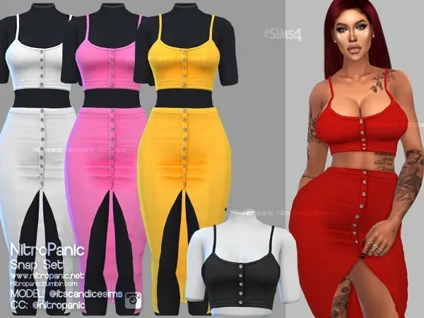Alpha Snap Set (TOP) by nitropanic - The Sims 4 Custom Content
