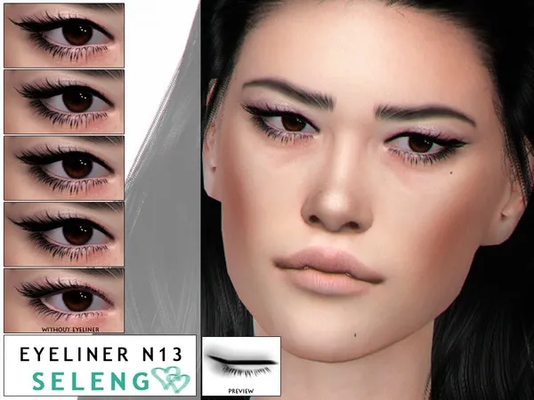 Alpha Eyeliner N13 - The Sims 4 Custom Content