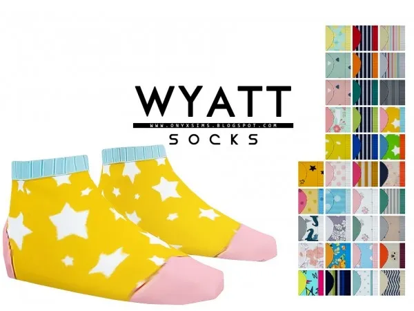 Maxis Match WYATT COLORFUL SOCKS FOR TOTS KIDS by simsfinds - The Sims 4 Custom Content