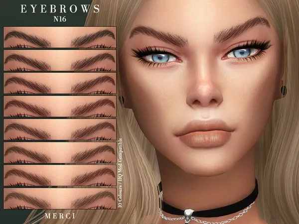 Alpha Eyebrows N16 by thesimsresource - The Sims 4 Custom Content