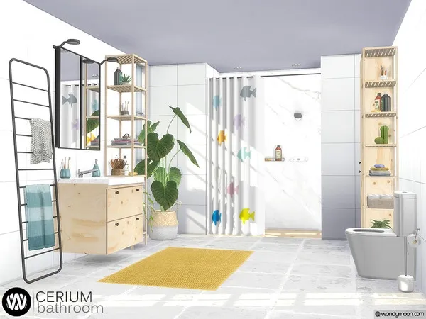 Alpha Cerium Bathroom by thesimsresource - The Sims 4 Custom Content