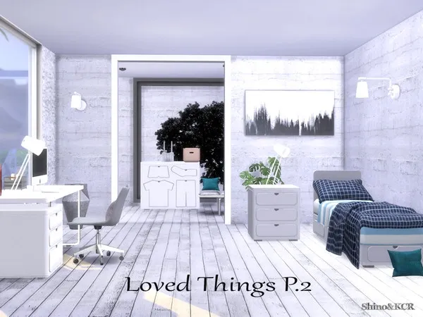 Alpha Single Bedroom Loved Things by thesimsresource - The Sims 4 Custom Content
