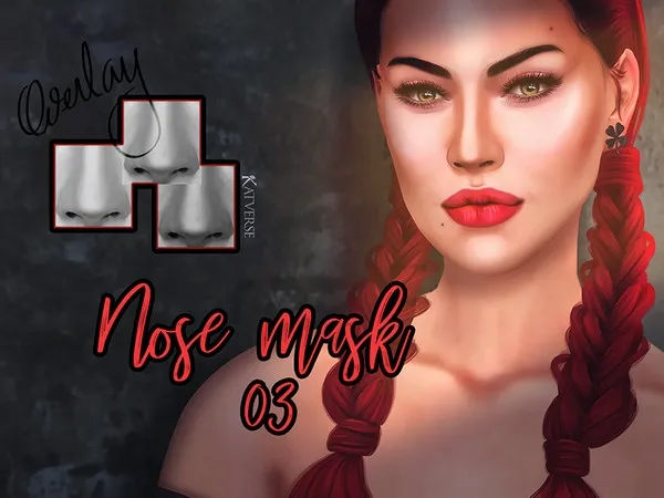 Alpha Nose mask 03 Overlay by thesimsresource - The Sims 4 Custom Content