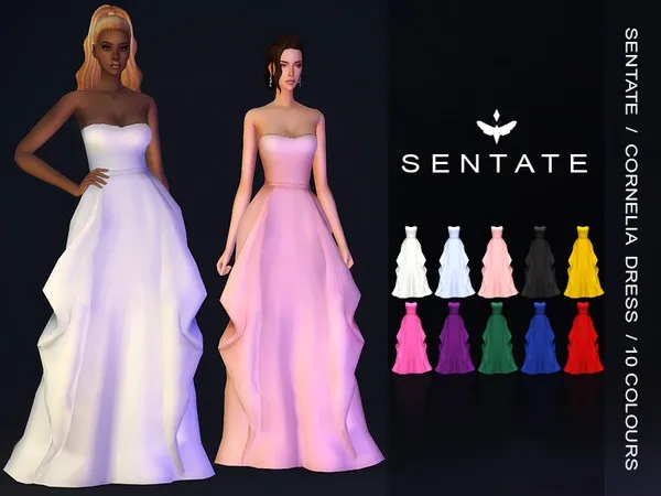 Maxis Match Cornelia Gown - The Sims 4 Custom Content