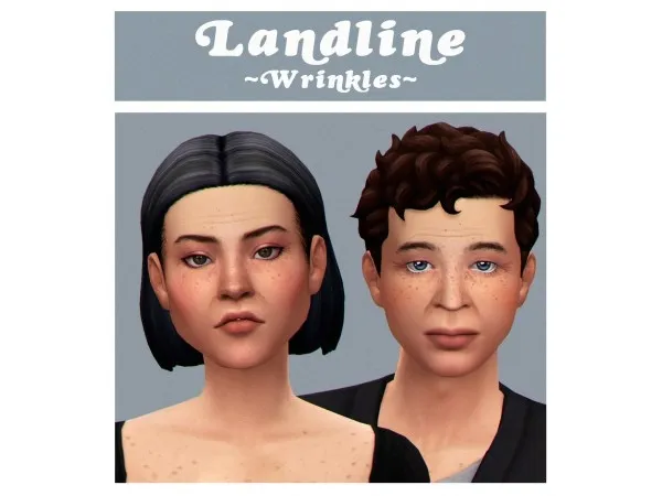 Maxis Match Landline Wrinkles by simsfinds - The Sims 4 Custom Content