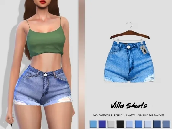 Alpha Villa Shorts by lynxsimz - The Sims 4 Custom Content