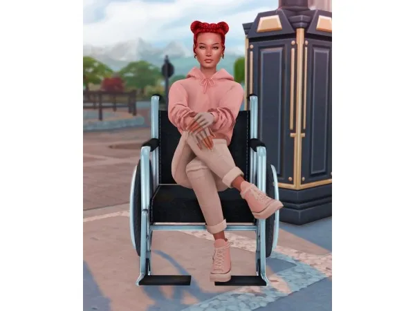 Maxis Match Wheelchair Pose Pack by katverse - The Sims 4 Custom Content