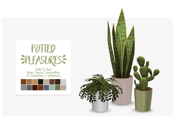 Maxis Match Potted Pleasures sims by nolan - The Sims 4 Custom Content