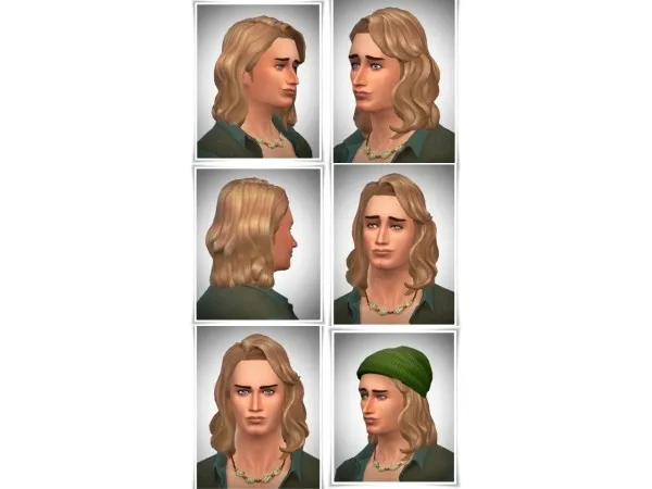Maxis Match GaryWaveHair by simsfinds - The Sims 4 Custom Content