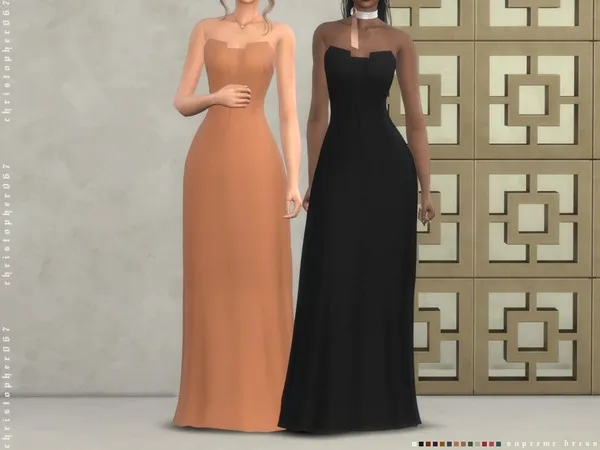 Maxis Match Supreme Dress Christopher067 - The Sims 4 Custom Content