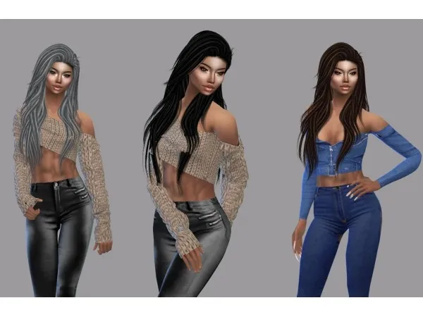 Alpha teenageeaglerunner2 Leah Lilliths Stargirl Hair as Dreds Version by simsfinds - The Sims 4 Custom Content
