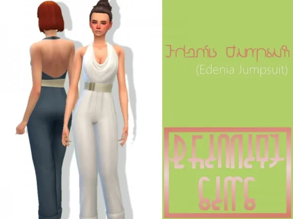 Maxis Match brianitesims Edenia Jumpsuit by simsfinds - The Sims 4 Custom Content