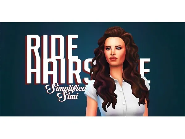 Maxis Match simplifiedsimi Ride Hairstyle by simsfinds - The Sims 4 Custom Content