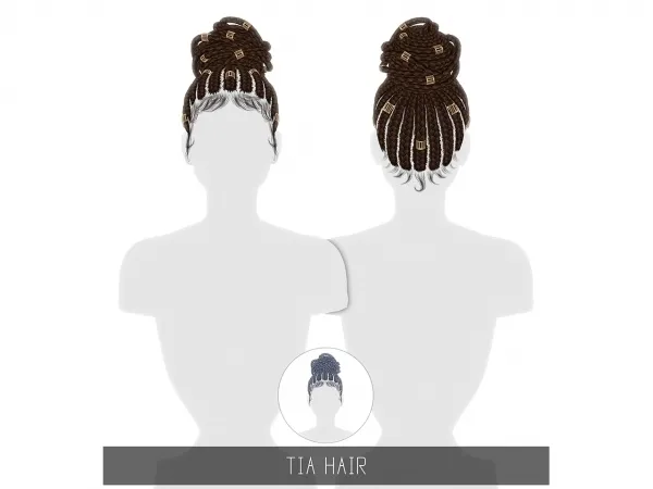 Alpha TIA HAIR TODDLER CHILD by simsfinds - The Sims 4 Custom Content