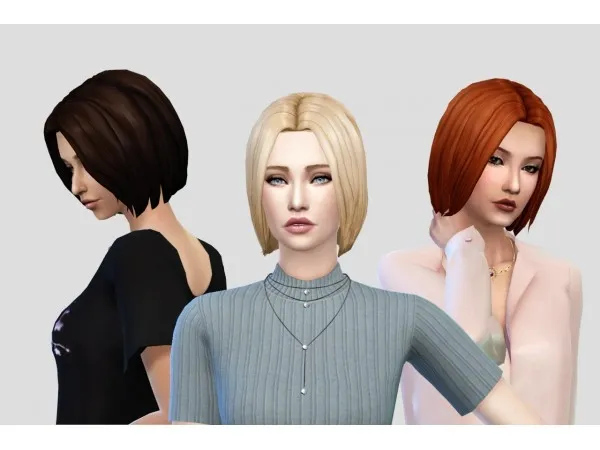 Maxis Match candycottonchu Nana bob by simsfinds - The Sims 4 Custom Content