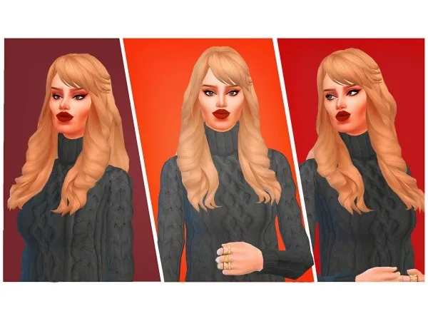 Maxis Match simplifiedsimi Aurora Hairstyle by simsfinds - The Sims 4 Custom Content