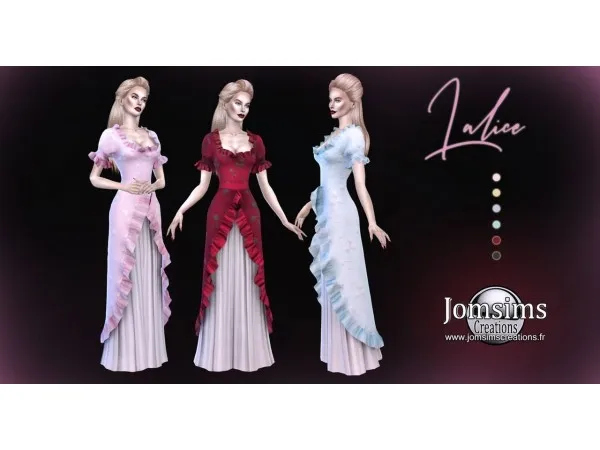 Alpha Lalice robe by jomsims - The Sims 4 Custom Content