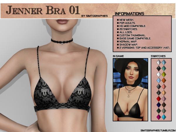 The Sims Resource - Holographic Bra