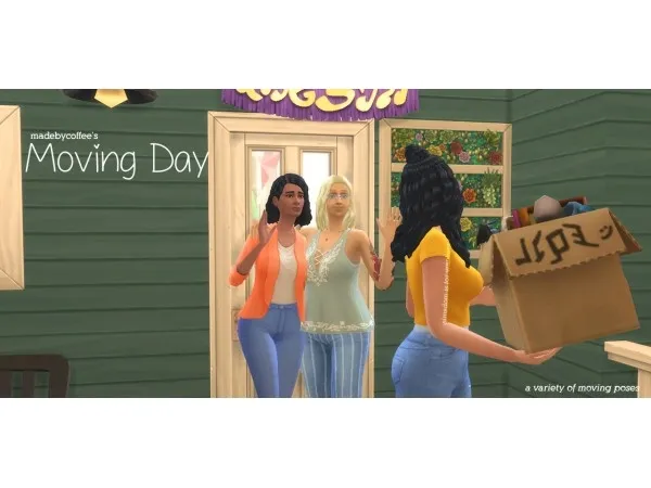 Alpha Moving Day comes by simsfinds - The Sims 4 Custom Content