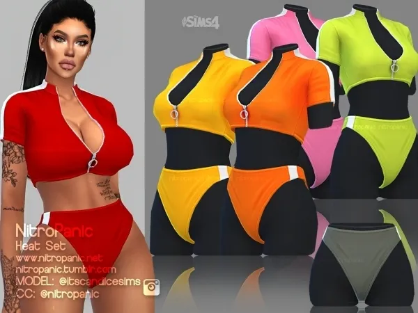 Alpha Heat Set (Bottom) - The Sims 4 Custom Content