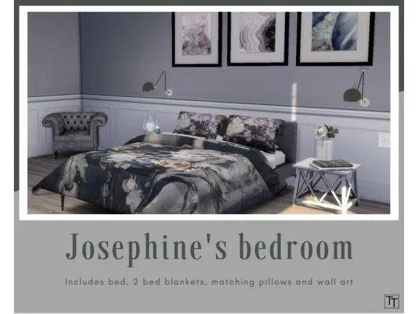 Alpha Josephines Bedroom by tillytiger - The Sims 4 Custom Content