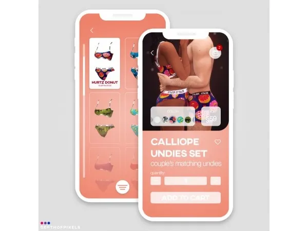 Maxis Match depthofpixels ridgeports Calliope Underwear Set Recolor by simsfinds - The Sims 4 Custom Content