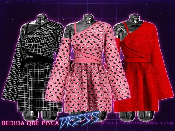 Alpha ICONIC Bebida Que Pisca (Dress) by iconic - The Sims 4 Custom Content