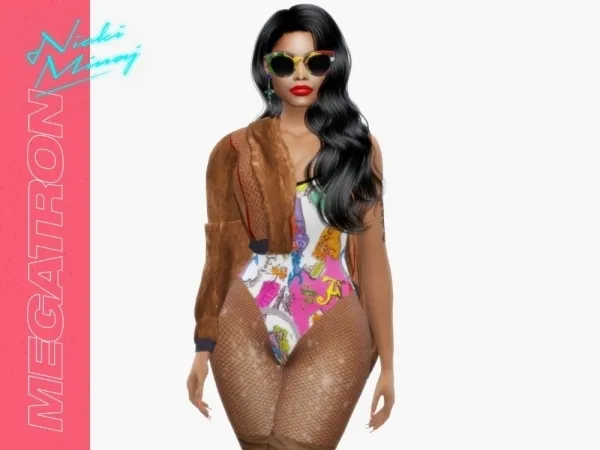 Alpha NICKI MINAJ MEGATRON by quen2n - The Sims 4 Custom Content