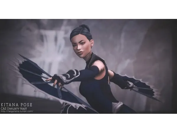Maxis Match Kitana pose Pose Pack CAS by helgatisha - The Sims 4 Custom Content