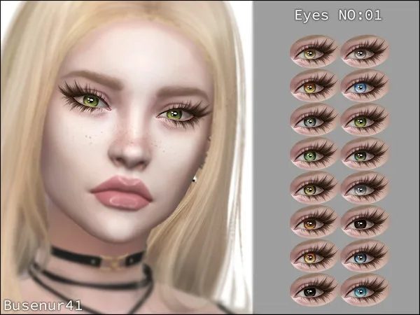 Alpha [Busenur41] Eyes 01 non default by thesimsresource - The Sims 4 Custom Content