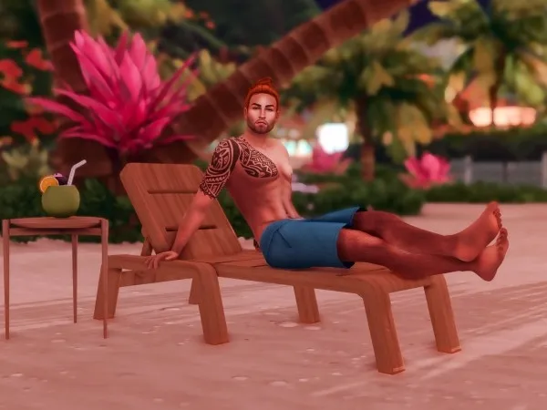 Maxis Match katverse Lounge Chair Poses II by katverse - The Sims 4 Custom Content