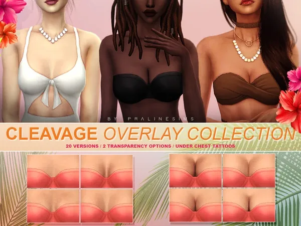 Alpha Cleavage Overlay Collection by thesimsresource - The Sims 4 Custom Content