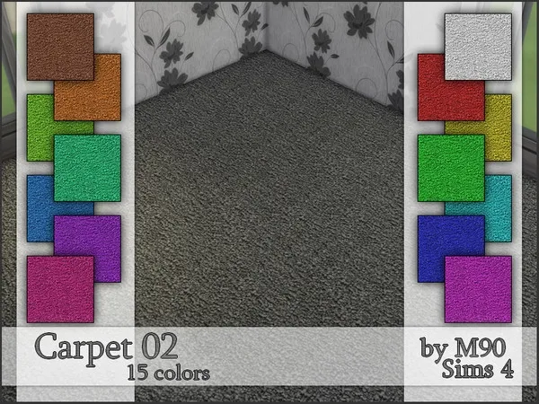 Alpha M90 Carpet 02 by thesimsresource - The Sims 4 Custom Content