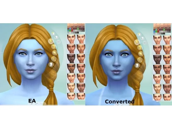 Maxis Match Skin Converter by CmarNYC - The Sims 4 Custom Content