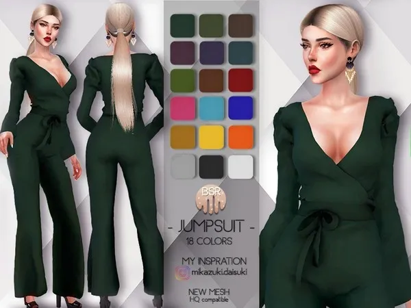 Alpha Jumpsuit (Overalls) BD68 tr by busratr - The Sims 4 Custom Content