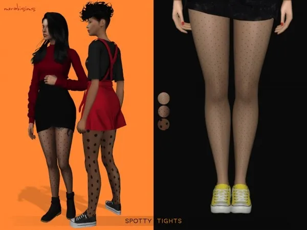 Alpha Spotty Tights by merakisims - The Sims 4 Custom Content