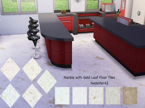 Alpha Marble Floors by thesimsresource - The Sims 4 Custom Content