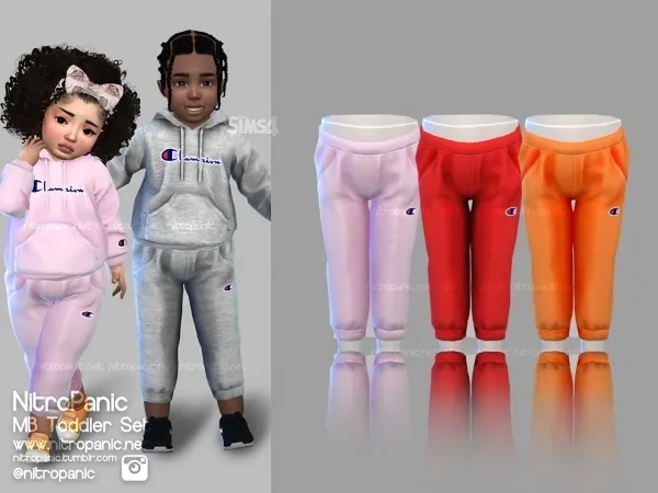 Alpha Toddler Uni MB Set (BOTTOM) - The Sims 4 Custom Content