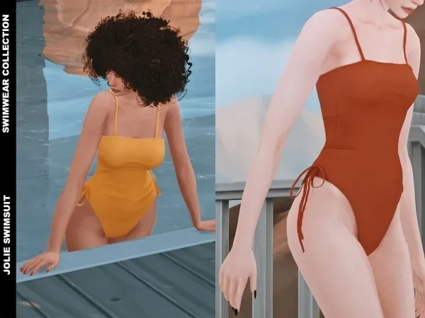 Alpha Jolie Swimsuit by serenity-cc - The Sims 4 Custom Content