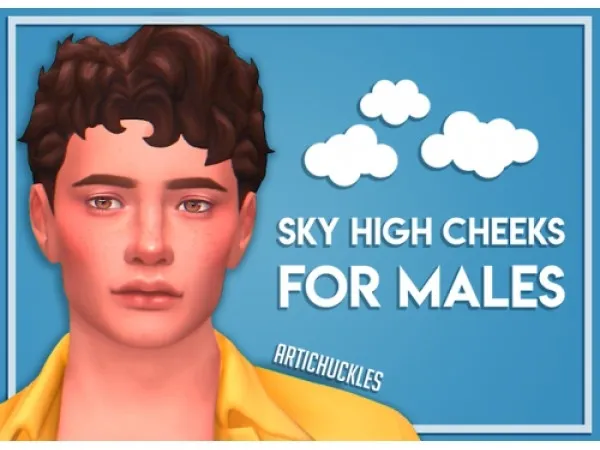 Maxis Match sky high cheeks preset by simsfinds - The Sims 4 Custom Content