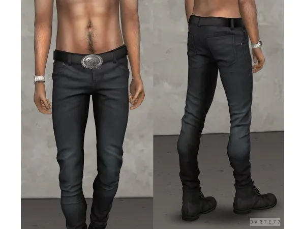 Alpha Jeans V1 V2 by darte77 - The Sims 4 Custom Content