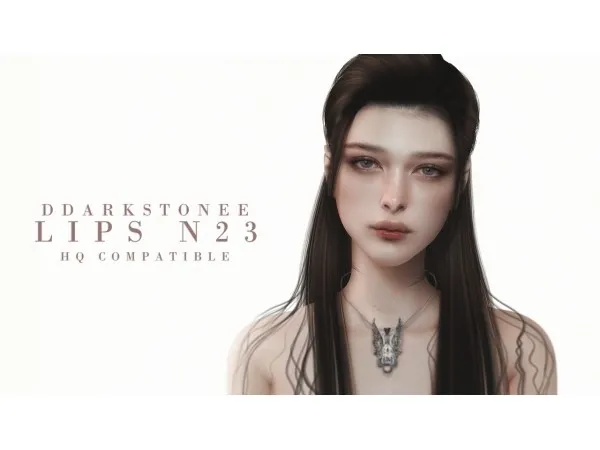 Alpha ddarkstonee LIPS N23 by simsfinds - The Sims 4 Custom Content